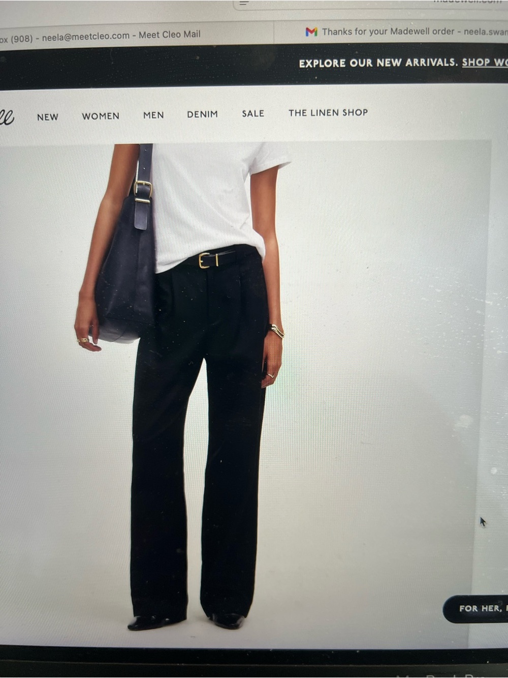 Madewell Black Straight-Leg Jeans
